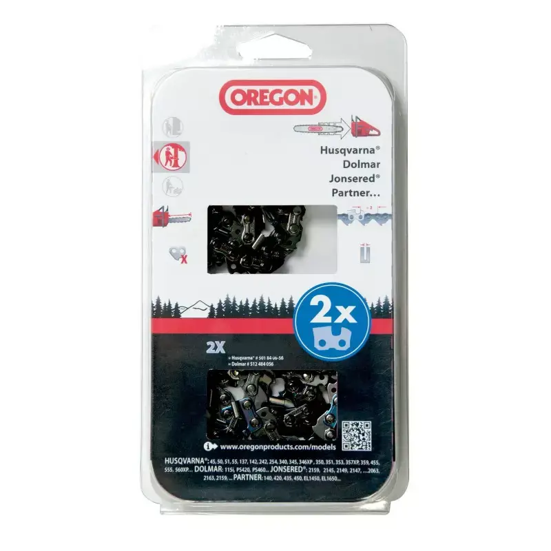 Chaîne tronçonneuse Oregon 564440 – Lot de 2 Bon Marché