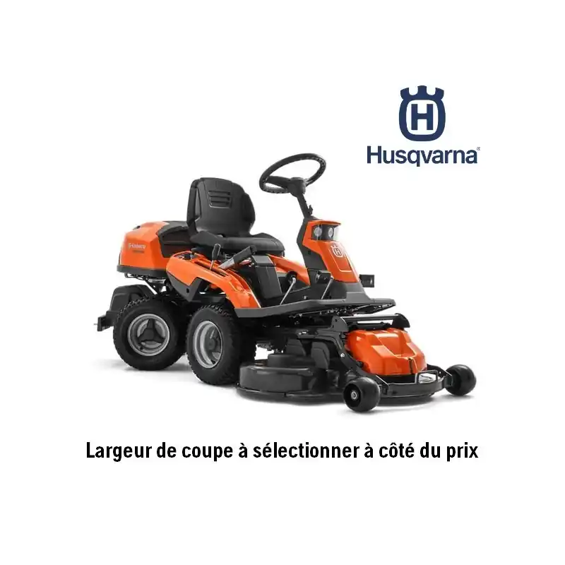 Meilleur Prix Autoportée Rider coupe frontale Husqvarna R216T AWD – coupe 94 / 103 / 112 cm
