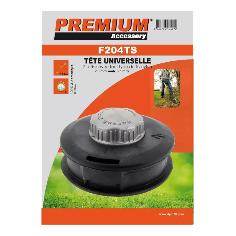 Jusqu&rsquo;à Épuisement Des Stocks Tête fils générique TETE UNIVERSELLE TAP N GO (23,5MM) – BOUTON ALUMINIUM – rechargement rapide F204TS