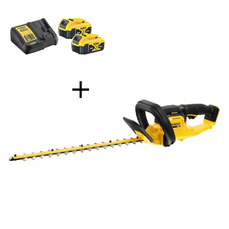Nouvelle Collection Taille haie à batterie 55 cm Dewalt XR 18V Pack de démarrage chargeur + batteries