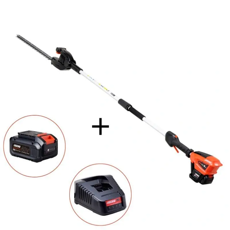Pack taille-haie sur perche à batterie Echo DHCA310, batterie 2Ah et chargeur Satisfait Ou Remboursé