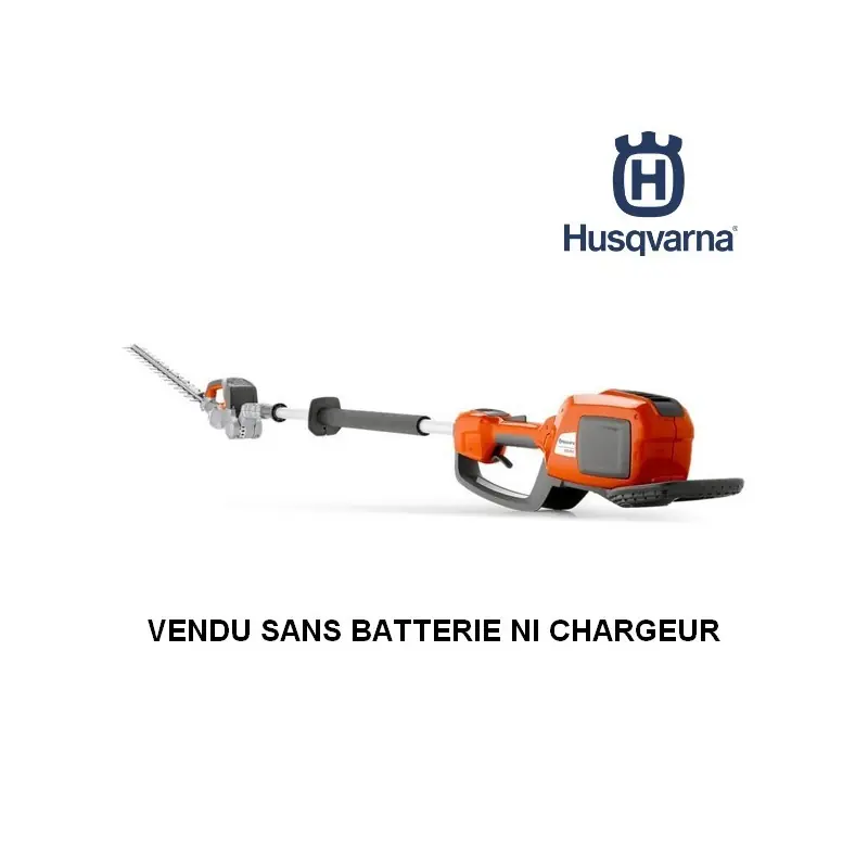 Taille-haie sur perche à batterie Husqvarna 520iHE3 nu, jusqu‘à 3.5m, Tête orientable Offre Exclusive