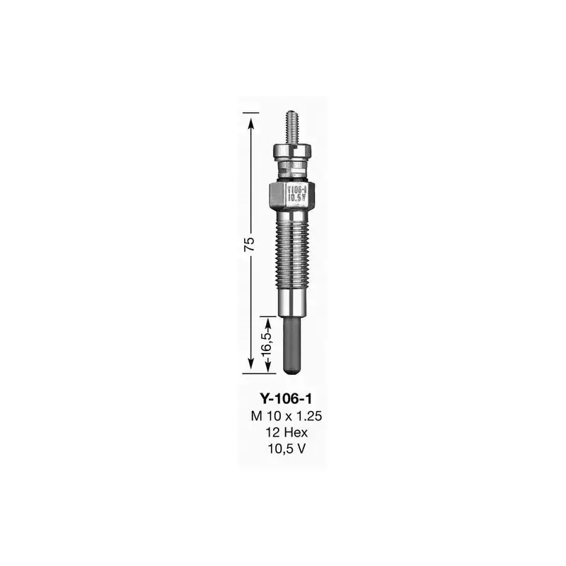 BOUGIE DE PRECHAUFFAGE Y1061 UT Commande En Gros