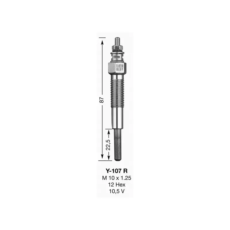 BOUGIE DE PRECHAUFFAGE Y107R UT Acheter En Ligne