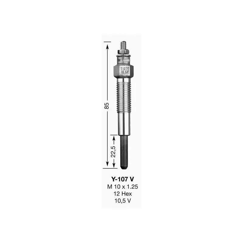 Produit De Marque BOUGIE DE PRECHAUFFAGE Y107V UT