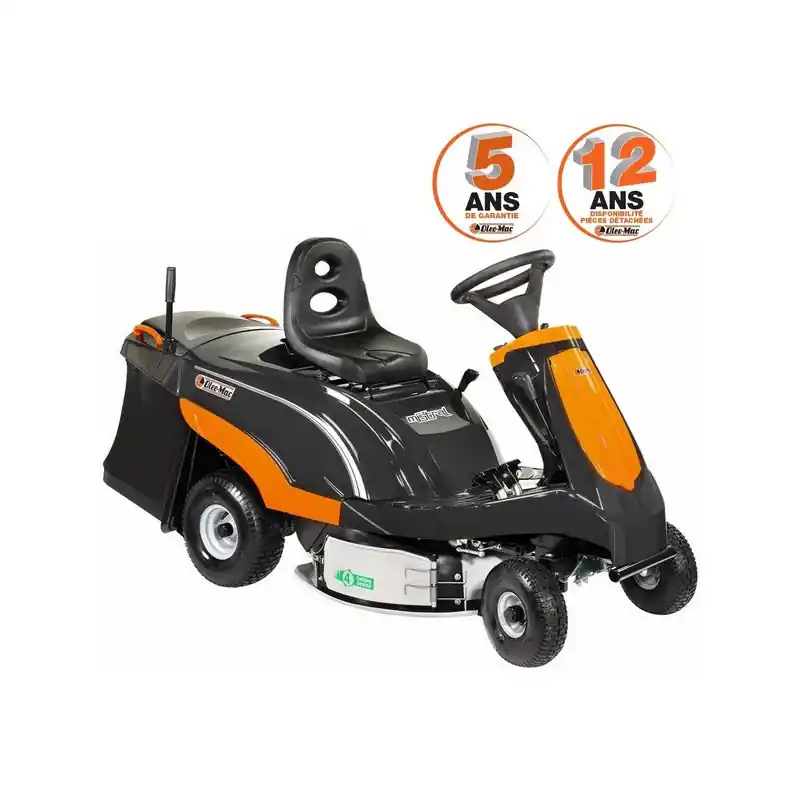Autoportée Oleo Mac éjection arrière RIDER Mistral 13H 4 en 1 – coupe 72 cm Prix Choc