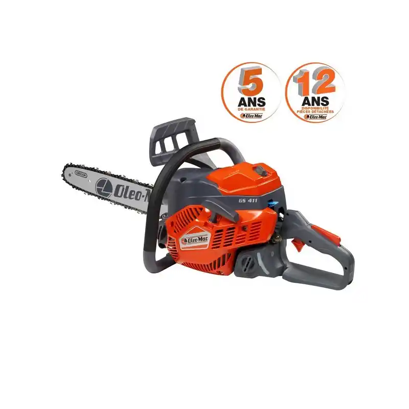Top Vente Tronçonneuse thermique Oleo-Mac GS411 – coupe 41 cm, moteur 39 cm3