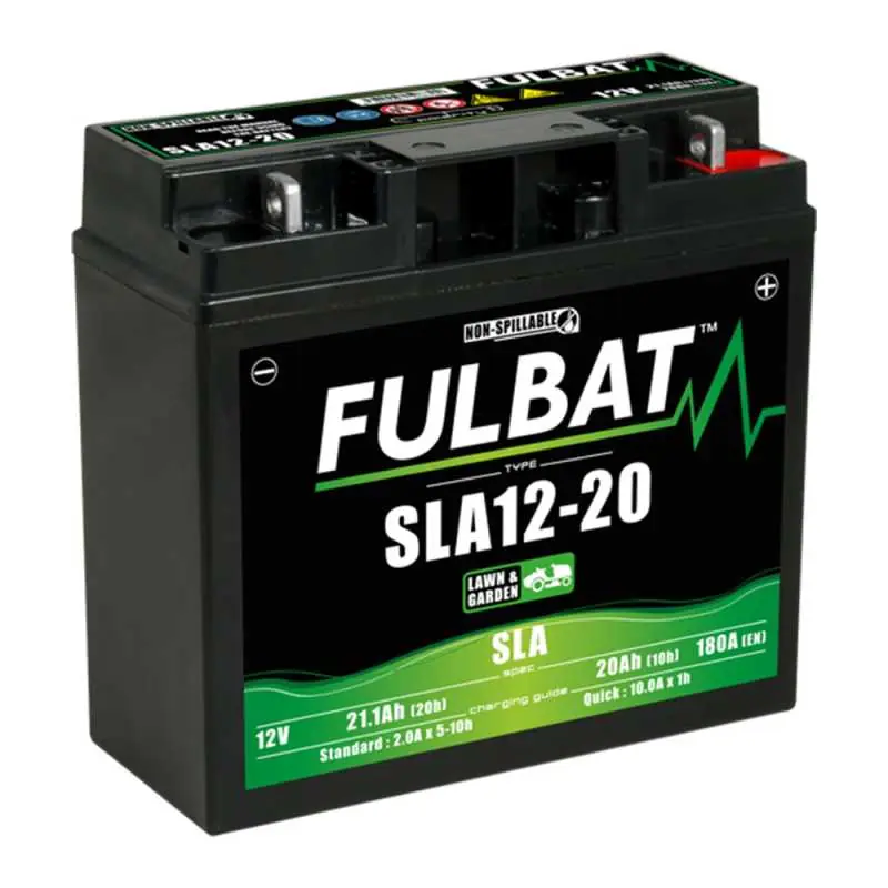 Batterie pour tondeuse autoportée SLA12-20 12V 20Ah – FULBAT – 180 A – 550879 Seulement Aujourd&rsquo;hui