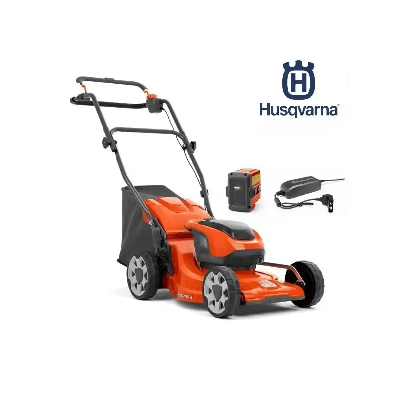 Pack tondeuse à batterie poussée Husqvarna LC137i – coupe 37cm Prix Réduit