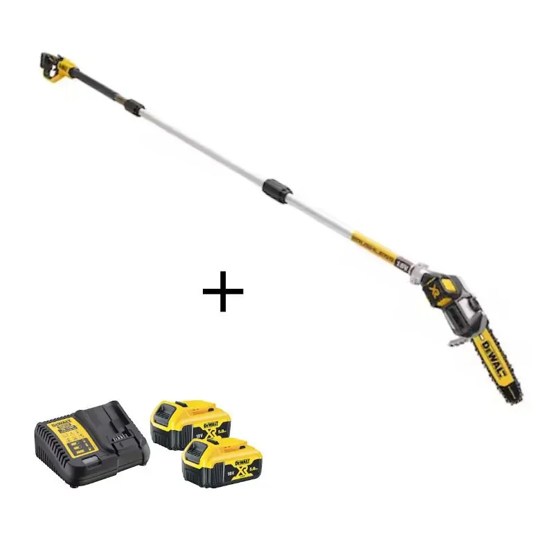 Elagueuse sur perche à batterie Dewalt 18V coupe 20cm Pack de démarrage Marque