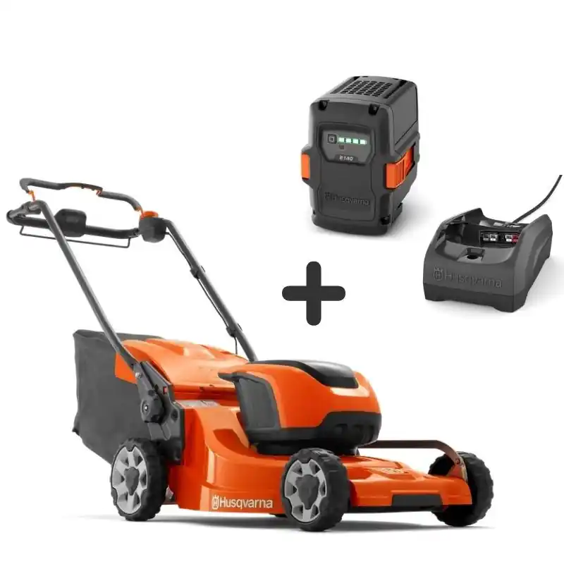 Dernière Chance Tondeuse à batterie Husqvarna LC347ivx poussée – 2 batteries et chargeur – coupe 47cm
