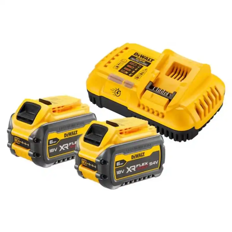 Pack de 2 batteries Dewalt XR FV 54V 2AH + chargeur rapide Vente Directe