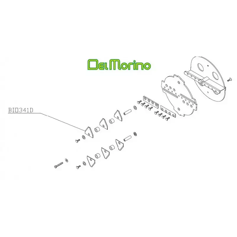 Couteau fléau broyeur de végétaux Delmorino Scutum, Pugio, BIO341D Quantité Limitée