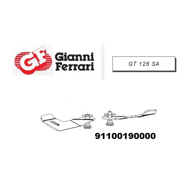 Super Prix Kit de 2 lames droites Gianni Ferrari / Bieffebi