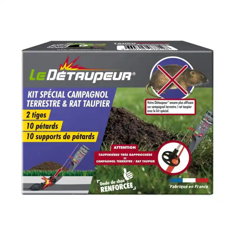 Satisfait Ou Remboursé Kit Campagnol Terrestre / Rat Taupier 2 tiges + 10 pétards