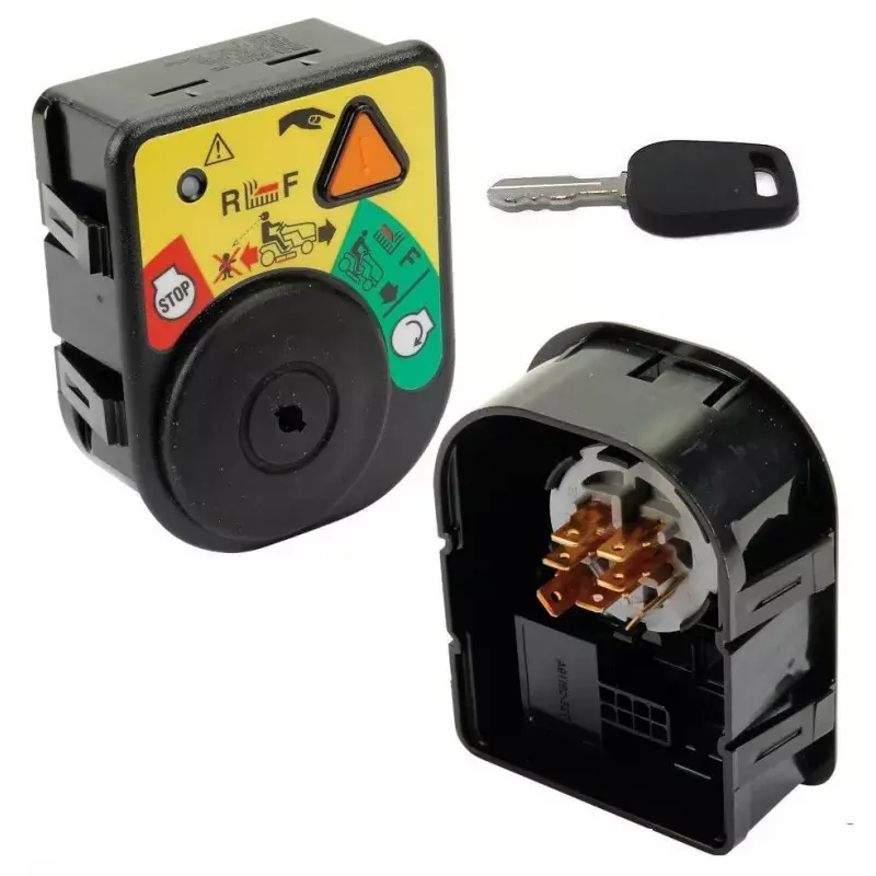 MTD CONTACTEUR A CLEF 3 POSITIONS (MARCHE, ARRET, CONTACT) 7 BROCHES AVEC GESTION DE LA SECURITE MARCHE ARRIERE 725-06119B Commande En Gros