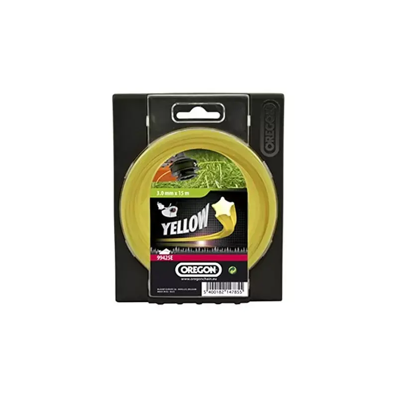 Commander Maintenant Fil pour débroussailleuse Nylium Starline étoile jaune 3 mm, rouleau de 15 m – OREGON 99425E