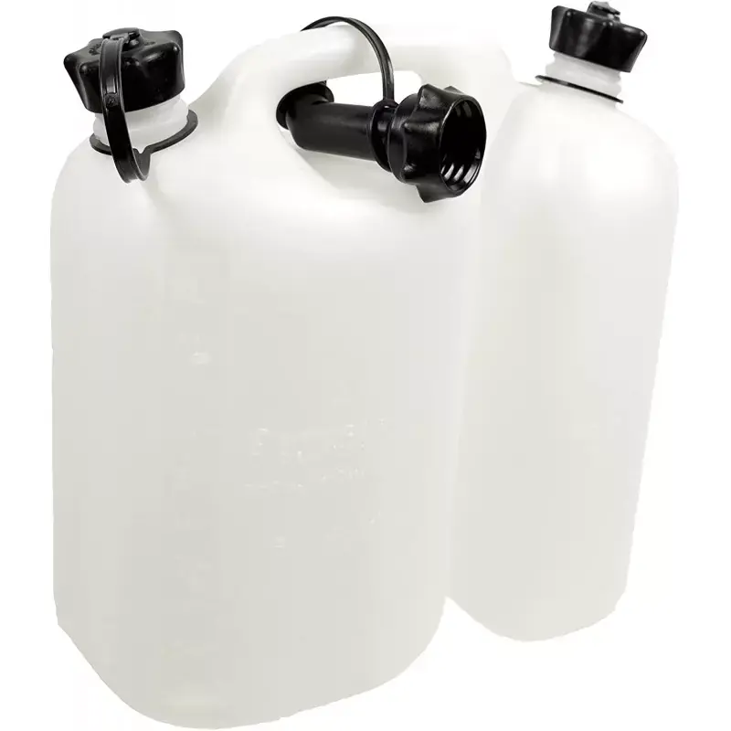 Bon Marché Jerrican double compartiment 5 L + 3 L blanc transparent – OREGON 562408