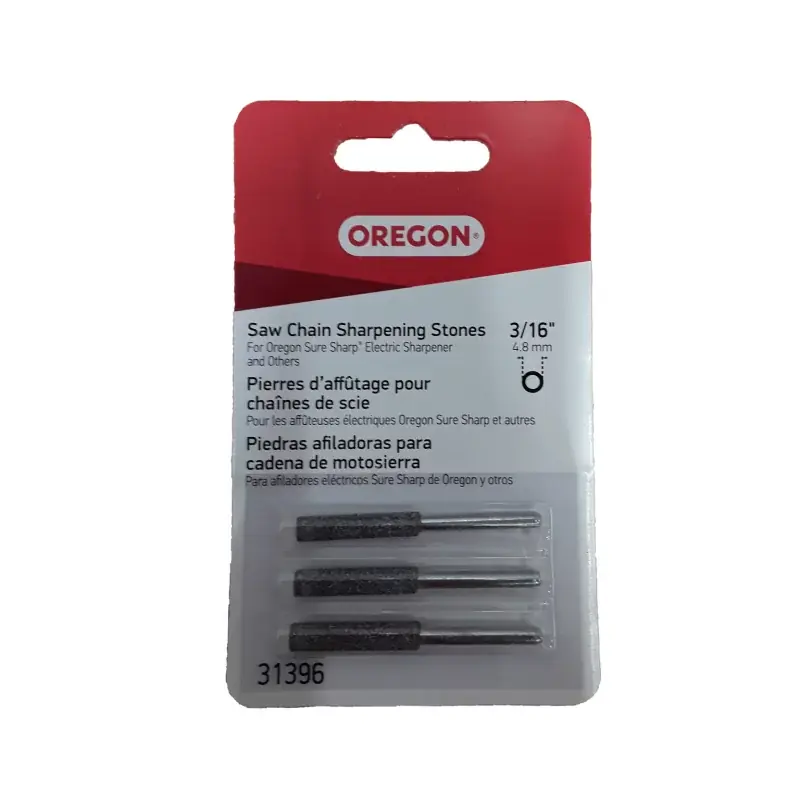 Top Vente Lot de 3 pierres à aiguiser non filetées pour tronçonneuse 3/16&Prime; – OREGON 31396