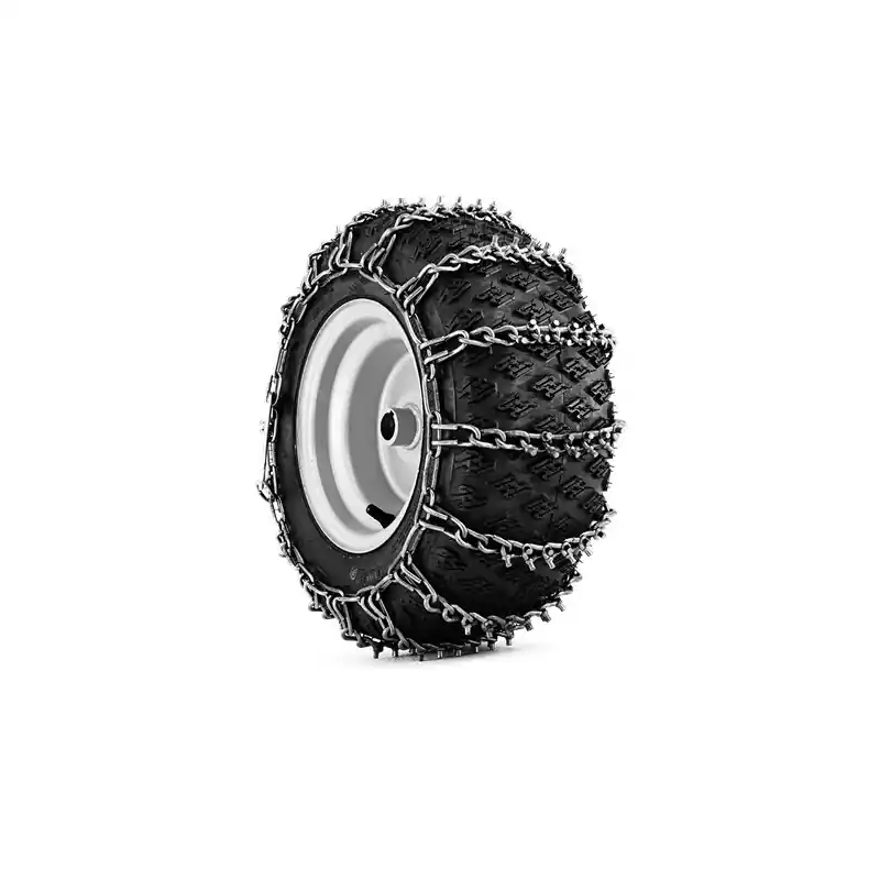 Prix Réduit Chaînes à neige Husqvarna 18 x 9,5 – 8&Prime; pour tracteurs roues