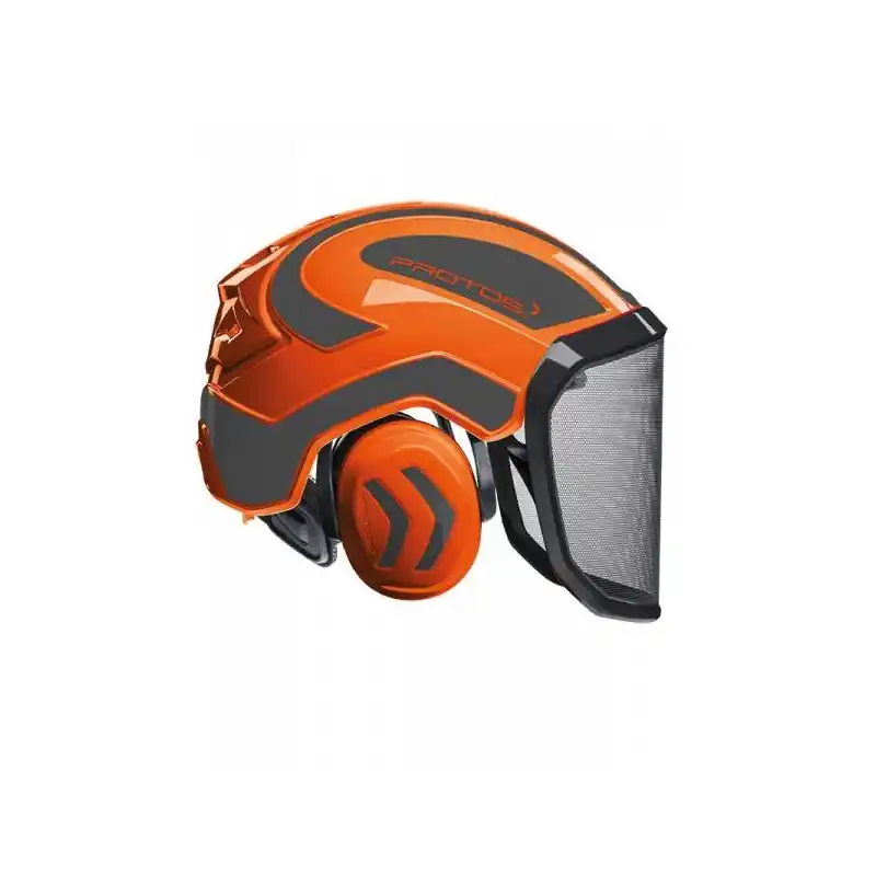 Achat Immédiat Casque forestier Protos Integral Forest – Orange et Gris / Élagueur, bûcheron