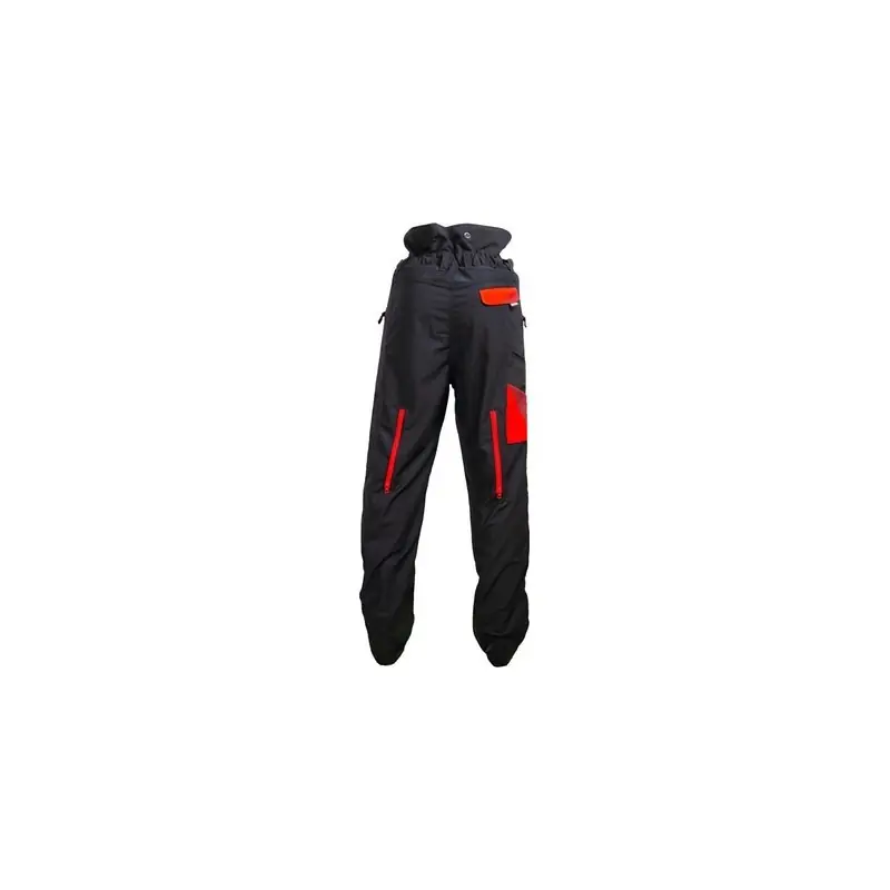 Soldes PANTALON OREGON ANTI-COUPURES DE PROTECTION WAIPOUA NOIRE ET ROUGE