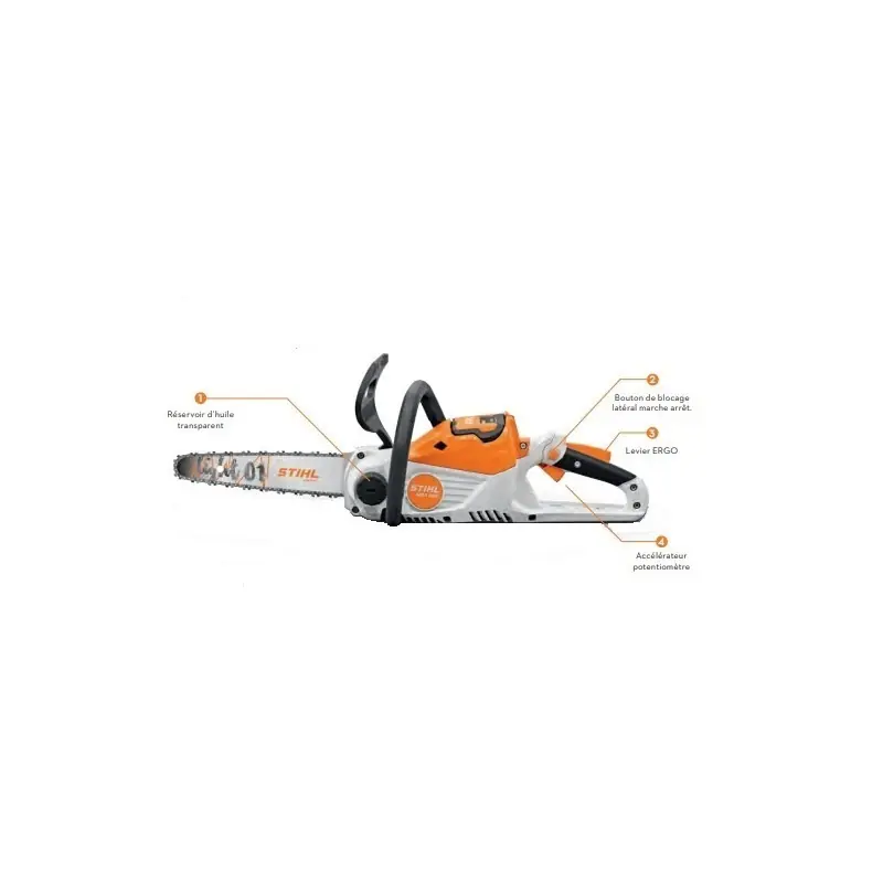 PACK MSA 70 C STIHL TRONÇONNEUSE À BATTERIE AVEC AK30 et chargeur AL101 Promotion Saisonnière