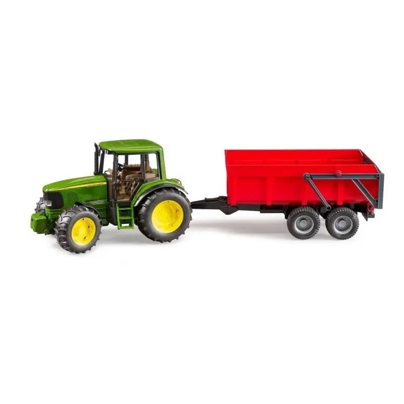 Bruder 6920 John Deere avec remorque à benne rouge Vente Directe