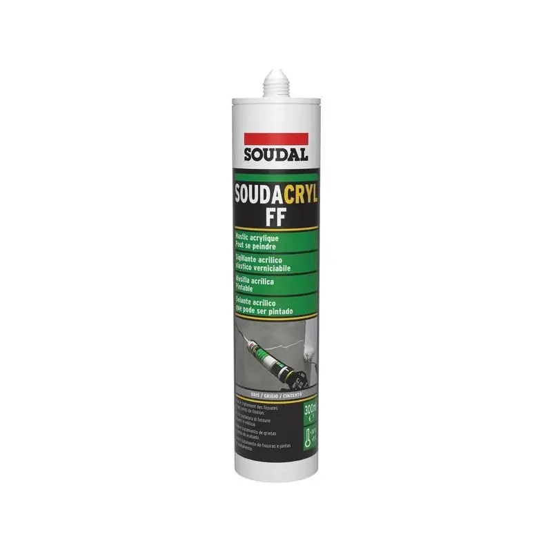 Mastic à peindre acrylique Soudal gris Pas Cher
