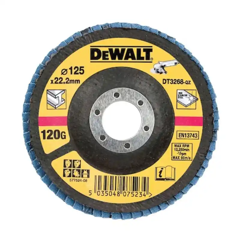 Expédition Rapide Disque à lamelles Dewalt type 29 – grain 120 ø 125 mm