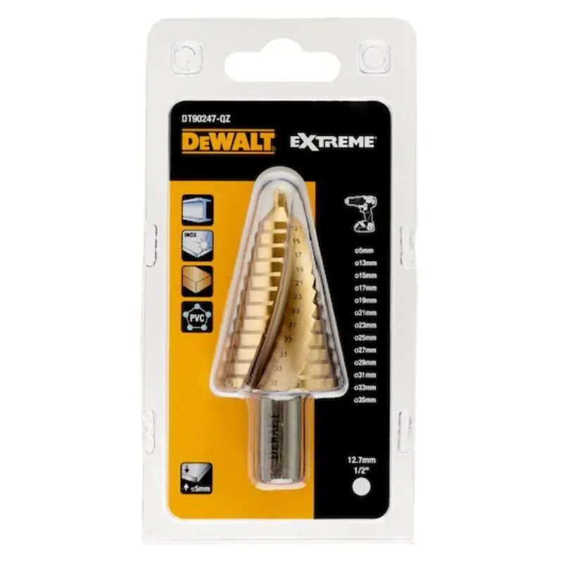 Paiement Sécurisé Foret étagé 5-35mm pour perceuse Dewalt