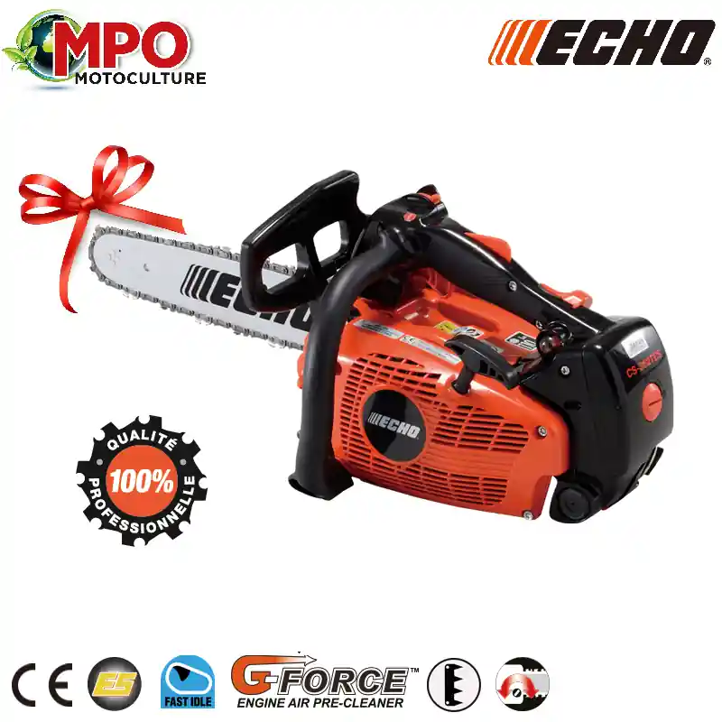 Tronçonneuse Elagueuse ECHO CS 362 TES avec 3 Chaînes d‘origine - PRO & PUISSANTE "PROMO" Prix Réduit