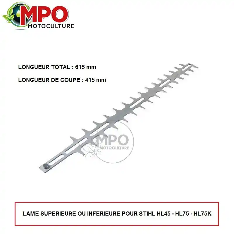 Lame bilatérale pour taille-haies Stihl HL 45, HL75, HL75K – 615 mm Solde
