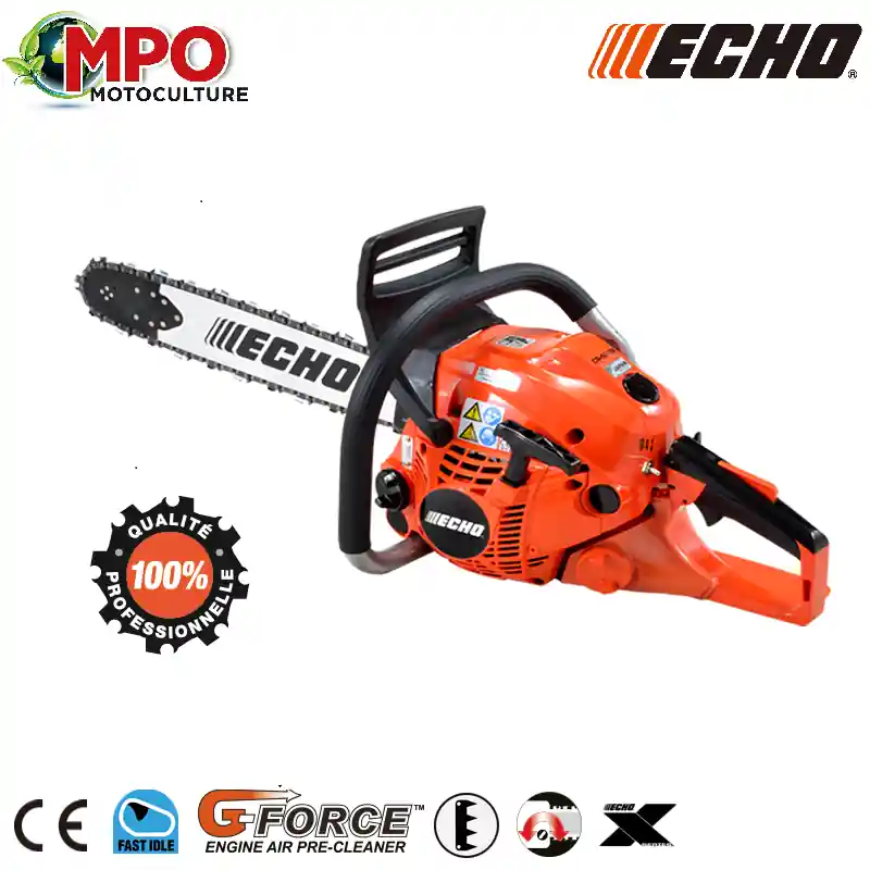 Tronçonneuse thermique ECHO CS 501 SX « PUISSANTE » avec 3 chaînes d‘origine – « PROMO » Super Prix