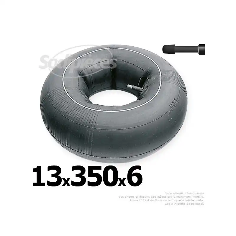 Meilleure Vente Chambre à air 13 x 350 x 6 (valve droite)