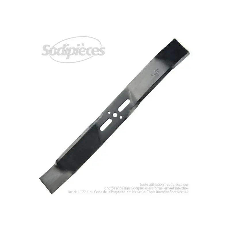 Lame tondeuse broyeuse universelle 46 cm. Alésage 9,5 mm Prix Promo