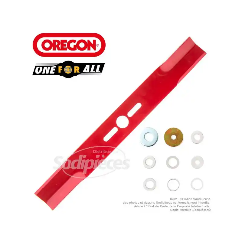 Lame universelle droite 47,6 cm Orégon + rondelles Acheter En Ligne