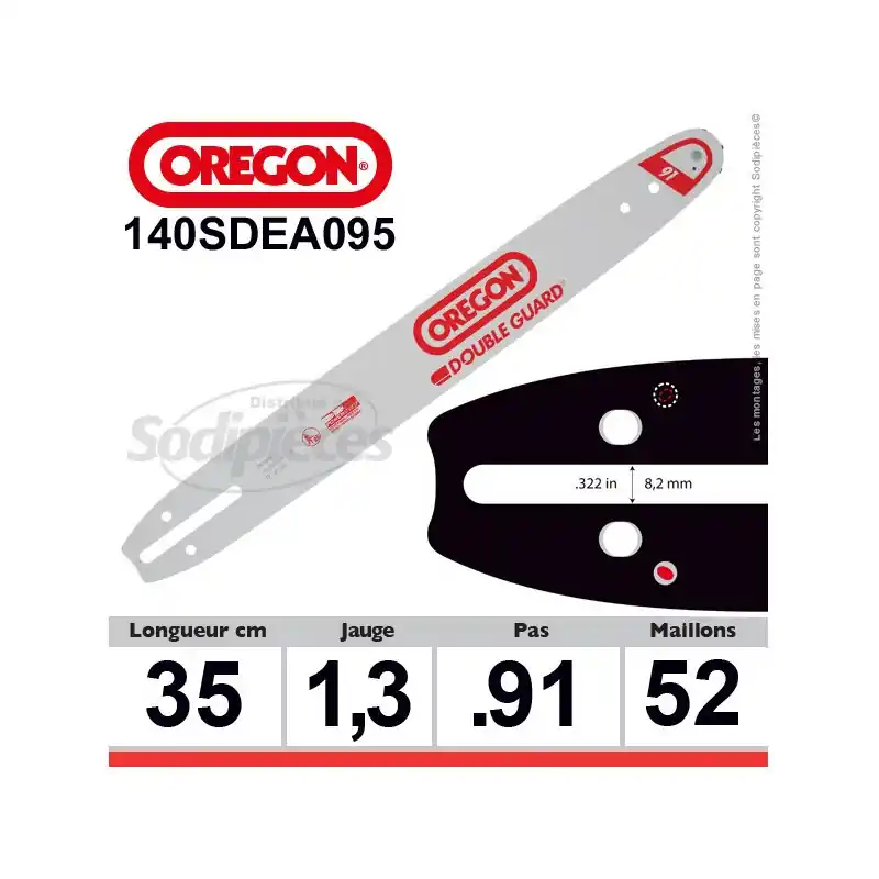 Guide OREGON DB Guard A095-35 cm Acheter En Ligne