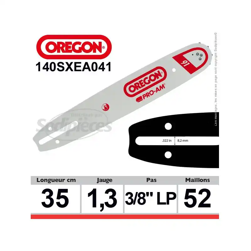 Guide OREGON DB Guard A041-35 cm Vente Directe