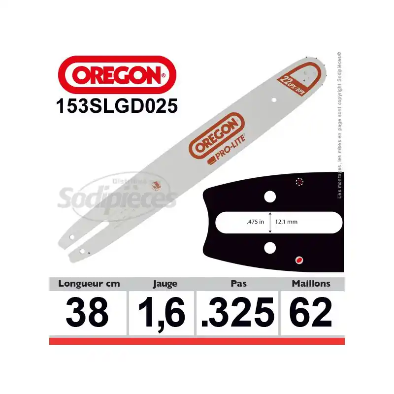 Dernière Chance Guide OREGON Pro-lite D025-38 cm
