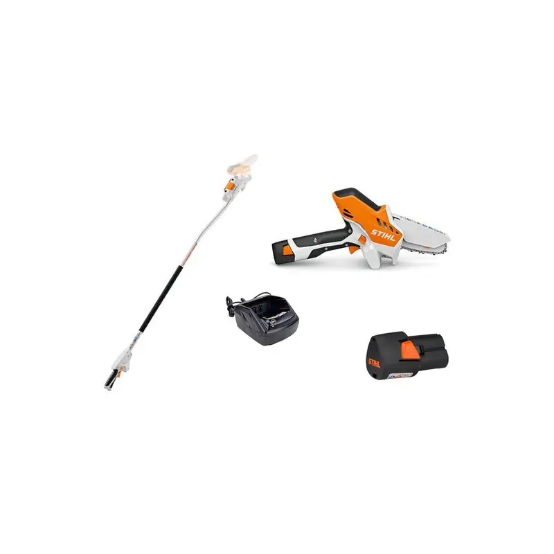 Nouveauté PACK Scie d‘élagage sans fil Stihl GTA 26 avec batterie AS 2 et chargeur AL 1 et Rallonge réf GA012000007