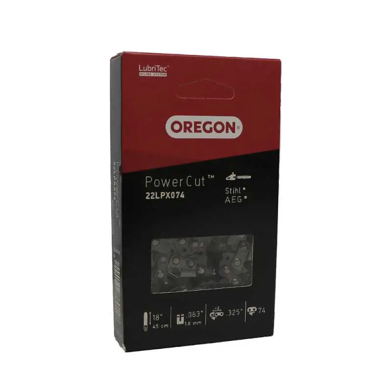 Remise Chaîne de tronçonneuse Oregon 22LPX074E Pas .325&Prime; Jauge 1.6 Maillons 74 – PowerCut™