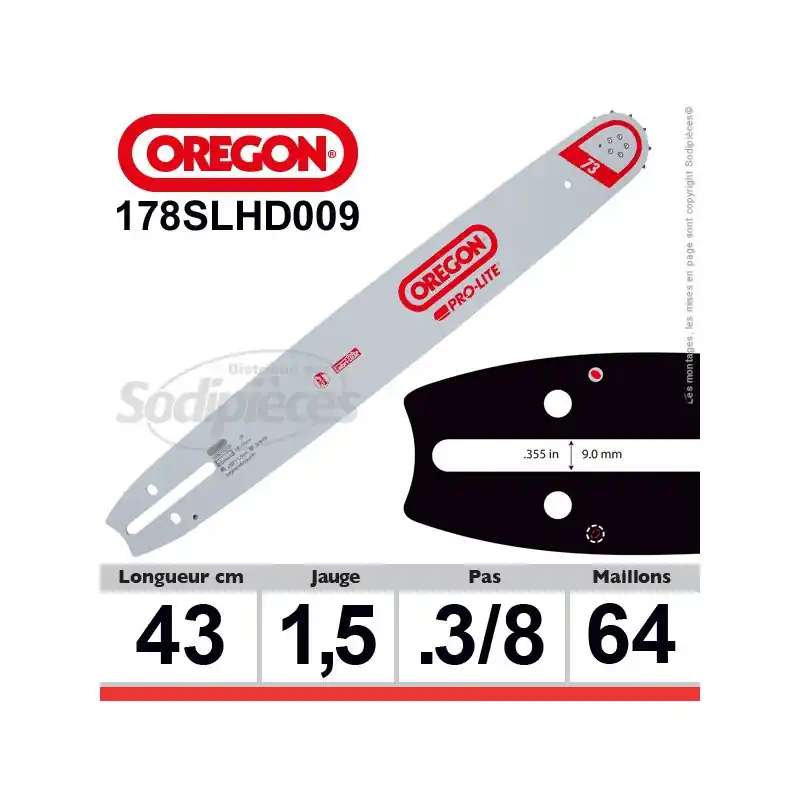 Guide OREGON Pro-lite D009-43 cm Expédition Rapide