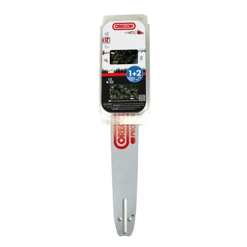 Vente Flash Kit guide chaîne Oregon 578739 Combo Guide 180TXLBK095 + 2 chaînes 95TXL072E