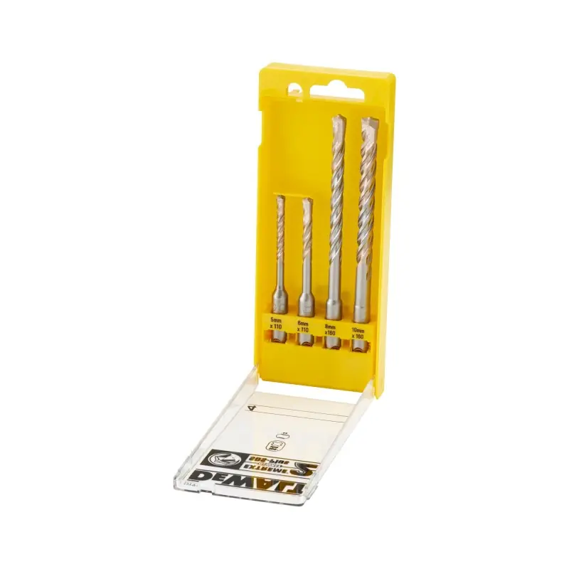 Haute Qualité Coffret de 4 forets SDS-Plus Carbure Extreme DEWALT DT9700-QZ – Dimensions 5×110, 6×110, 8×160, 10x160mm
