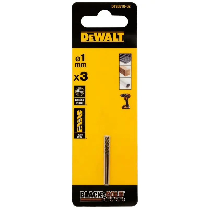 Foret Black&Gold DEWALT DT20510-QZ HSS-G 1x12x34mm Acheter En Ligne