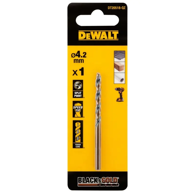 Meilleure Vente Foret Black&Gold DEWALT DT20518-QZ HSS-G 4.2x43x75mm