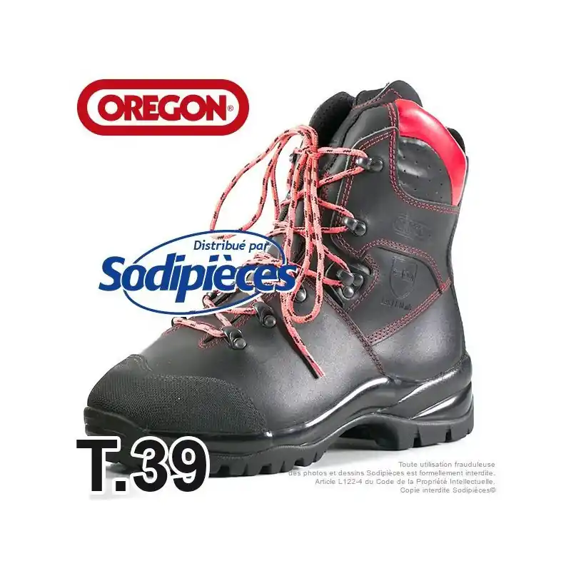 Paiement Sécurisé Bottes forestières cuir de protection. OREGON® T. 39 à 47