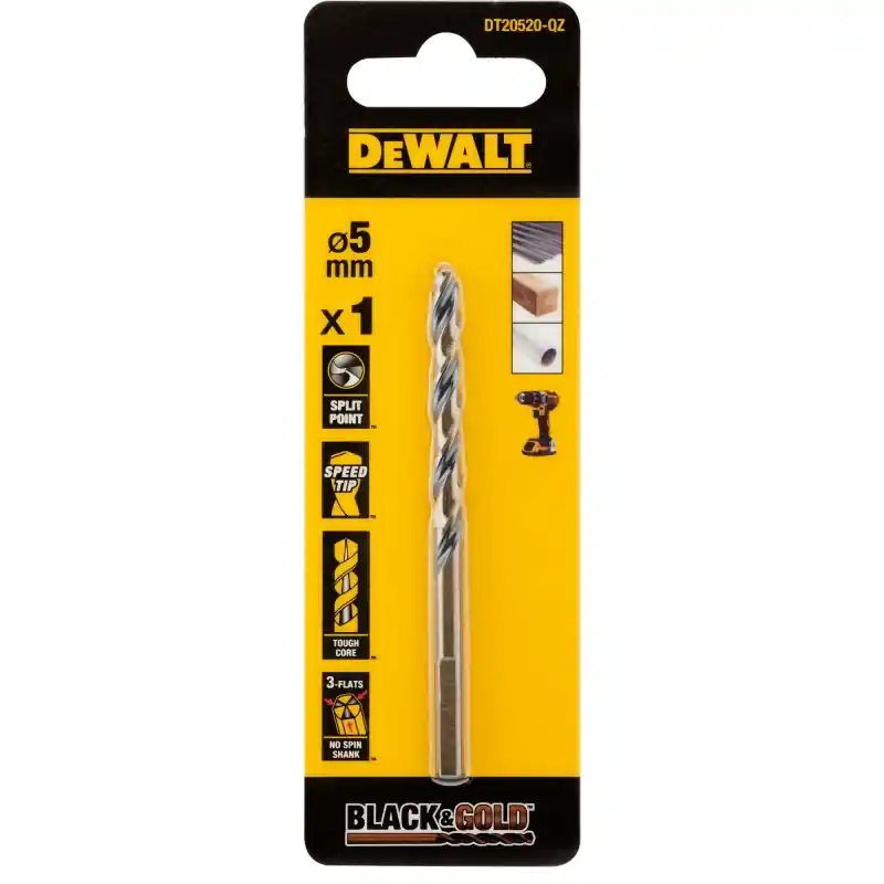 Foret Black&Gold HSS-G DEWALT DT20520-QZ 5x52x86mm Marque