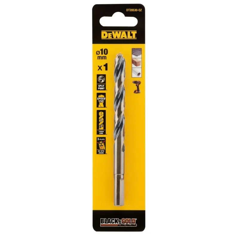 Super Prix Foret Black&Gold HSS-G DEWALT 10x87x133mm – Performance et Précision
